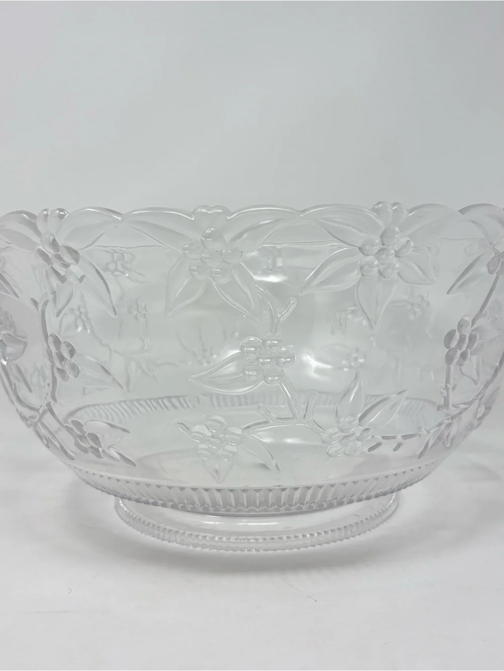 Regaline Clear Plastic 2pc Extra Large Mixing Bowl Serving Bowl 14” & Ladle USA